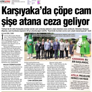 Karşıyaka'da çöpe cam atılmayacak